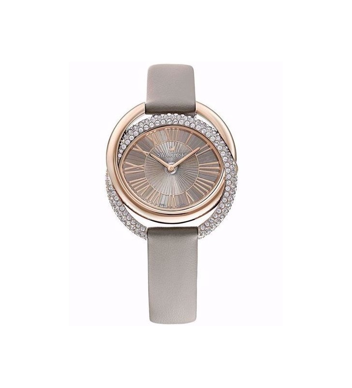 Orologio SWAROVSKI Duo Collection in Pelle - 5484382 Grey Light Rose Gold