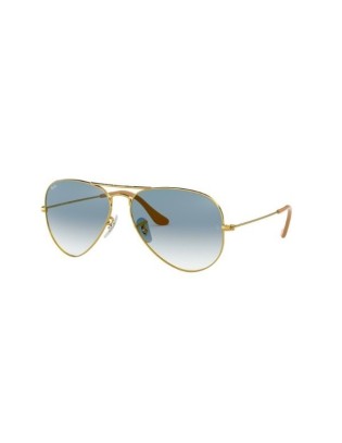 Occhiali sole Ray Ban AVIATOR RB3025 001/3F 58 Gold Crystal Gradient Blue