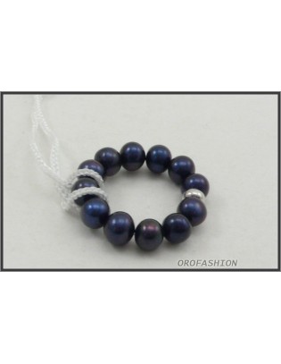 SALDI Anello YUKIKO di perle PLI1083YM12 Misura 12 elastica