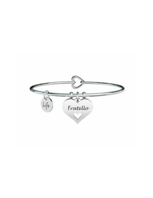 Bracciale KIDULT FAMILY in acciaio 316L - 731618 CUORE FRATELLO
