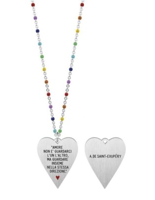 Collana KIDULT LOVE in acciaio 316L - 751015 Amore non è...