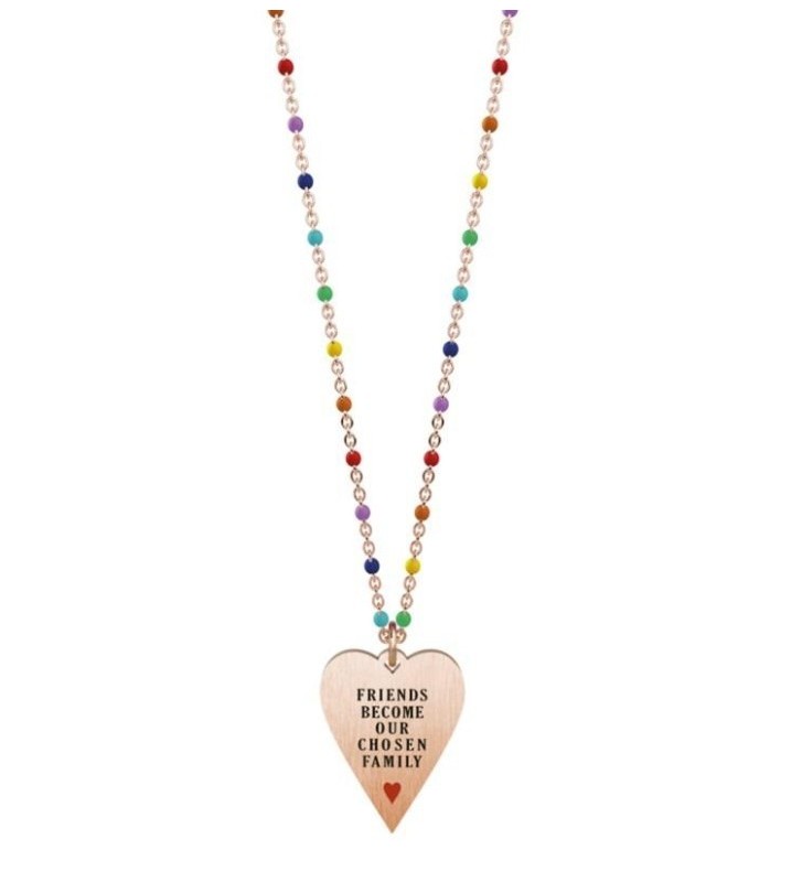 Collana KIDULT LOVE in acciaio 316L - 751005 Friends become... Rose Gold