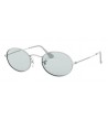 Occhiali sole Ray Ban OVAL RB3547 003/T3 51 Silver Light Blue