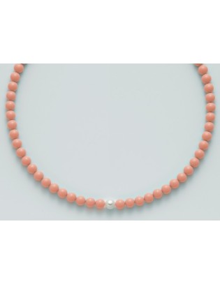 Collana MILUNA argento 925 e perle TERRA E MARE - PCL4821 Rosa