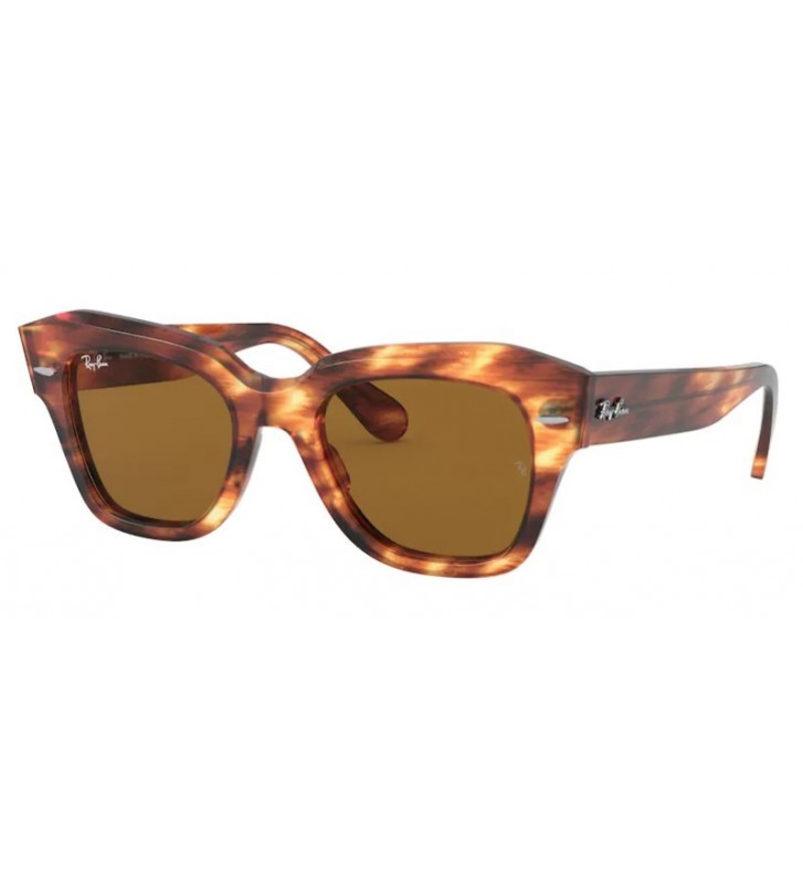 Occhiali Ray Ban STATE STREET RB2186 954/33 49 Stripped Havana Brown