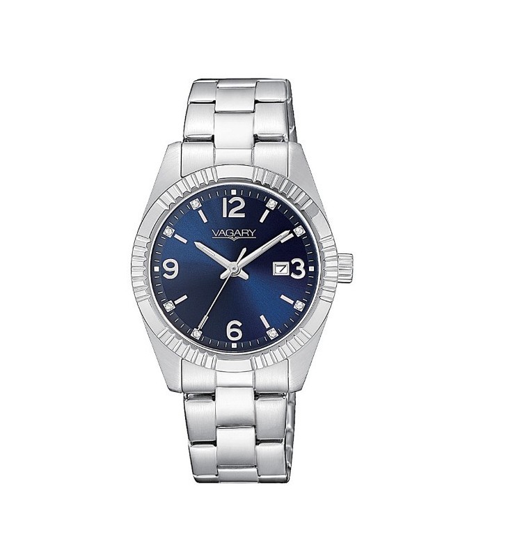 Orologio VAGARY by CITIZEN Lady Timeless in Acciaio IU2-219-71 Silver Blue