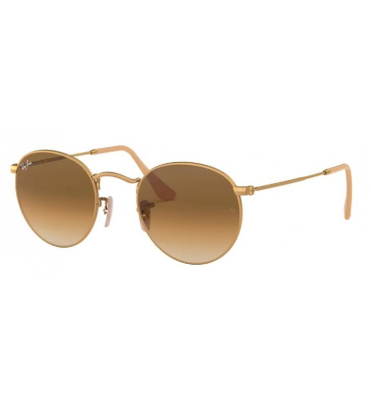 Occhiali sole Ray Ban ROUND METAL RB3447 112/51 50 Matte Gold Brown
