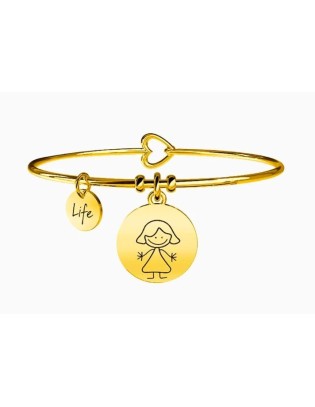 Bracciale KIDULT FAMILY in acciaio 316L - 231565  MUM Gold