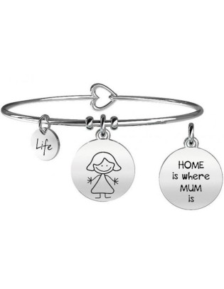 Bracciale KIDULT FAMILY in acciaio 316L - 231564 - MUM