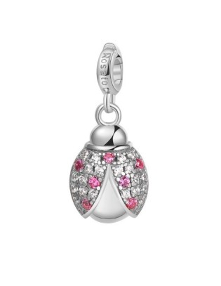 Ciondolo ROSATO STORIE in argento - RZ003R COCCINELLA FELICITA'