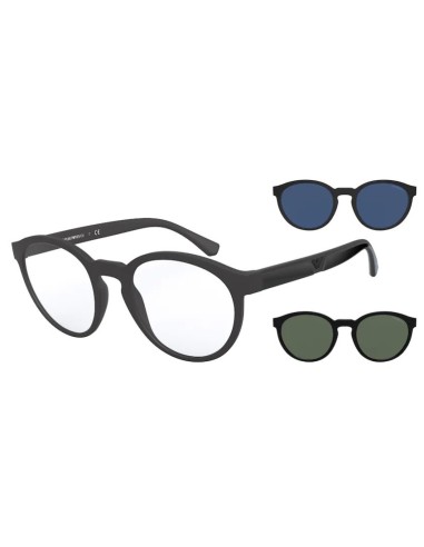 Occhiali da sole EMPORIO ARMANI EA4152 5801/1W 52 Matte Black Clear