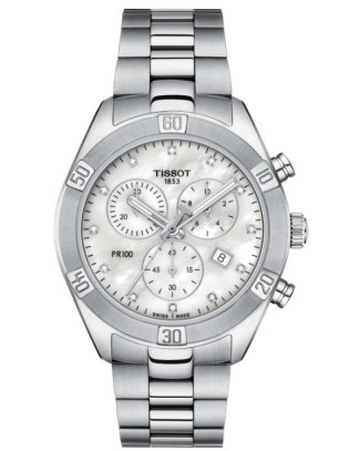 Orologio TISSOT PR 100 Sport Chic Chrono - T1019171111600 Silver