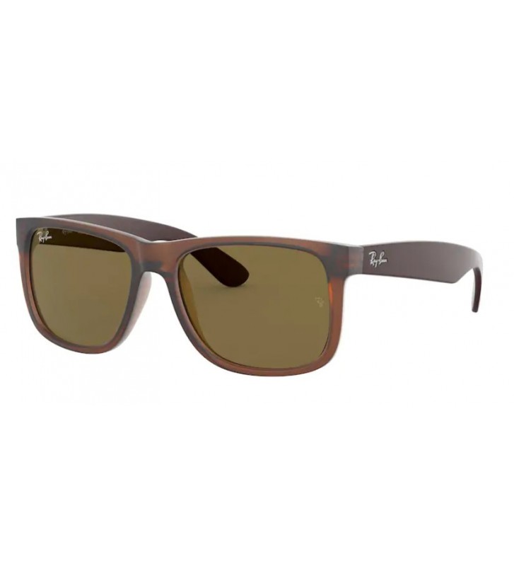 Occhiali sole Ray Ban JUSTIN RB4165 6510/73 51 Rubber Transp Light Brown