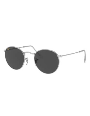 Occhiali sole Ray Ban ROUND METAL RB3447 9198/B1 50 Silver Dark Grey