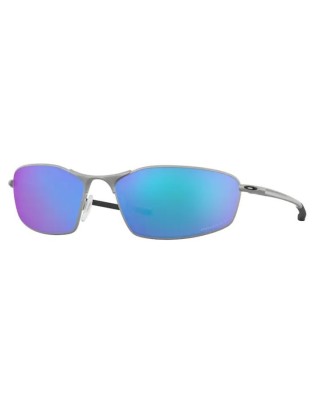 Occhiali da sole OAKLEY WHISKER 4141-04 Satin Chrome Sapphire Polarized