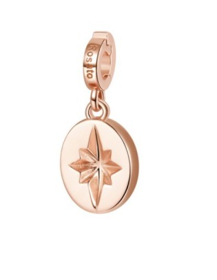 Ciondolo ROSATO STORIE in argento - RZ171 MEDAGLIETTA STELLA