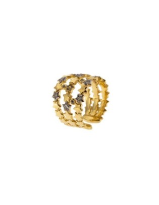 Anello Rue des Mille Stardust Planet - ANZ-006 3F Stelle Gold