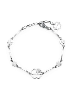 Bracciale BROSWAY CHAKRA Acciaio 316L - BHKB011 Quadrifoglio Silver