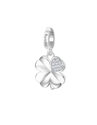 Charm ROSATO STORIE Silver - RZ182R QUADRIFOGLIO only 31,20 € on Or...