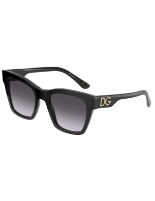 Occhiali sole DOLCE & GABBANA D&G DG4384 501/8G 53 Black Grey Gardi...