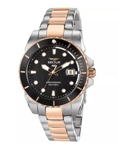 SECTOR Watch 450 R3253276002 Silver Rose Gold Black only 152,10 € o...