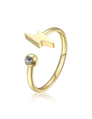 Anello S'AGAPO' CLICK Acciaio 316L pvd oro SCK93  a solo 12,80 € su...