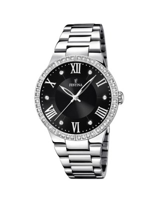 Orologio FESTINA Lady Madmoiselle in acciaio F16719/2 Silver Black ...