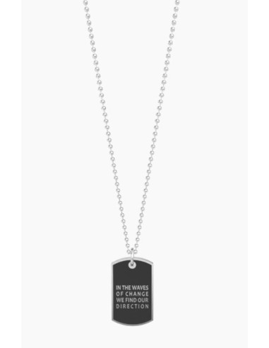 Necklace KIDULT MAN PHILOSPHY stainless steel 316L - 751185VIVI.. o...