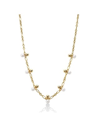 Acquista SALDI Collana MILUNA Fantasia di Perle argento 925 e perle...