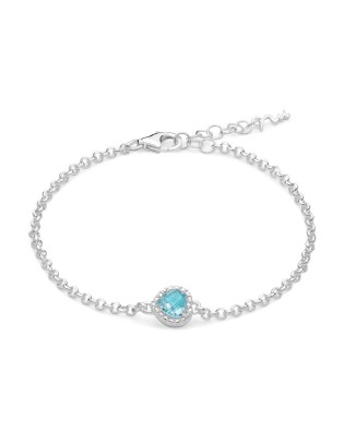 Bracciale MILUNA argento 925 e topazio Gemma del Cielo BRD933 only ...