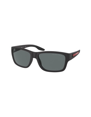 SALDI Occhiali da sole PRADA Linea Rossa PS01WV DG0-02G 59 Black Po...