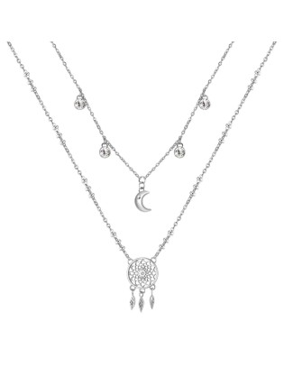 Collana BROSWAY Chakra Acciaio 316L BHKN066 Acchiappasogni  a solo ...