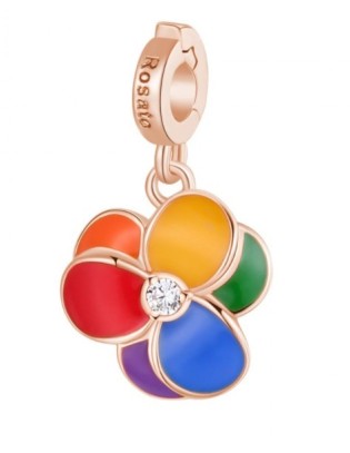 Ciondolo ROSATO STORIE in argento RZLE056 FIORE only 49,50 € on Oro...