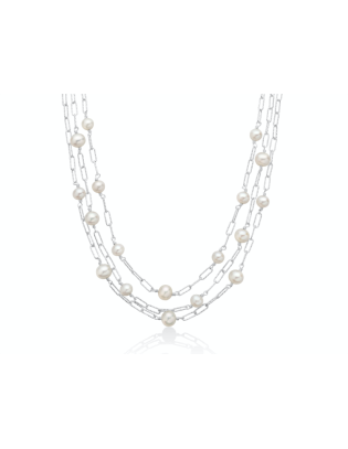 Collana MILUNA MISS ITALIA in argento 925 e perle PCL6219A only 179...