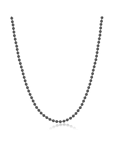 Collana S'AGAPO' UOMO RIPPLE Acciaio 316L SRP50 Gunmetal only 19,00...