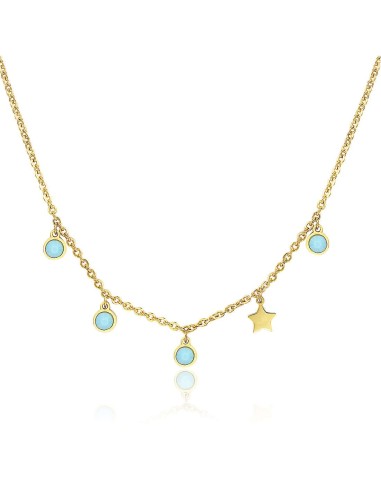 Collana S'AGAPO' LUCE Acciaio 316L SCE06 Gold only 28,80 € on OroFa...