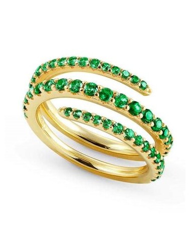 Anello NOMINATION in Argento 149701/016/006 Mis. 15 Green Gold only...