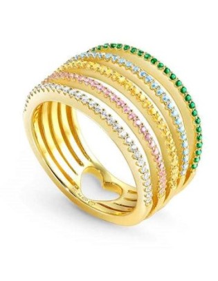 Anello NOMINATION in Argento 149702/024/006 Mis. 15 Multicolor only...