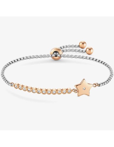 Bracciale NOMINATION Milleluci in Acciaio 028009/023 Stella Rose Go...