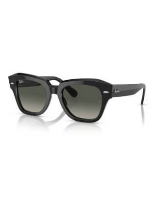 Occhiali da sole RAY-BAN STATE STREET RB2186 901/71 Black Grey 49 o...