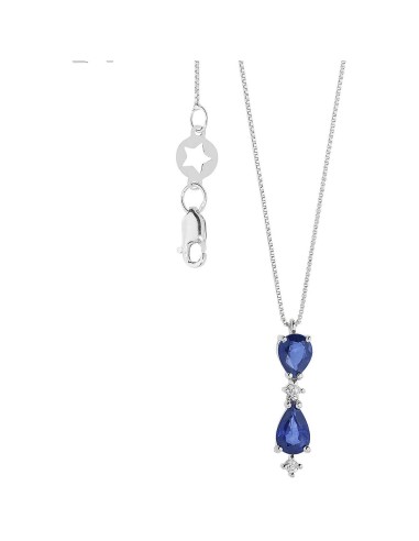 Girocollo COMETE GIOIELLI Storia di Luce in oro, diamanti e zaffiro...