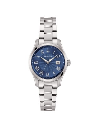 SALDI Orologio BULOVA Wilton Lady 96M163 Silver Blue in Offerta a 2...