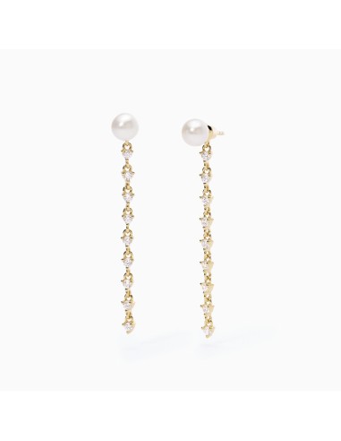 Orecchini MABINA in argento 925 dorato Long Night 563550  a solo 49...