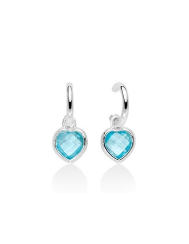 Orecchini MILUNA Gemma del Cielo in argento 925 e topazio ERD2568 o...