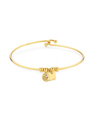 Bracciale S'AGAPO' LUCKY LIGHT Acciaio 316L SKT34 Gold  a solo 23,2...