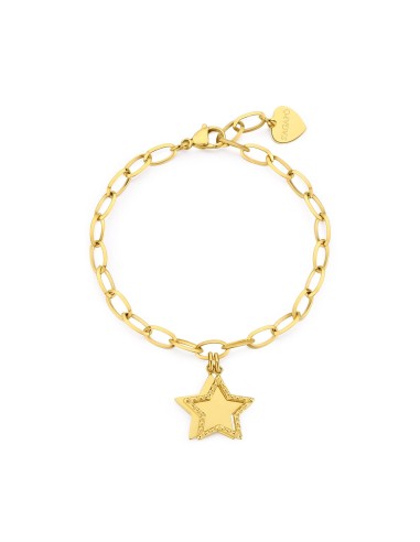 Bracciale S'AGAPO' MESSAGE Acciaio 316L SSG18 Gold only 29,00 € on ...