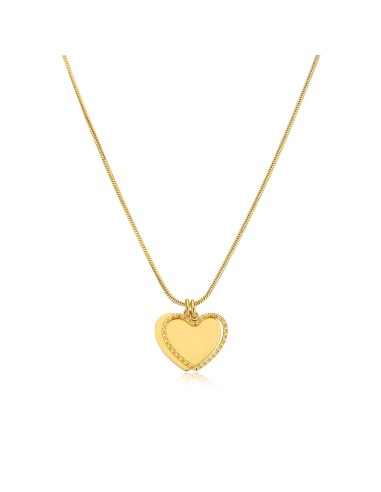 Collana S'AGAPO' MESSAGE Acciaio 316L SSG10 Gold only 34,00 € on Or...