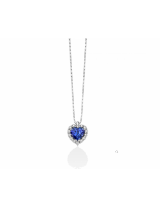 Collana MILUNA in Oro 18kt, Diamanti e Tanzanite CLD4464 only 809,1...