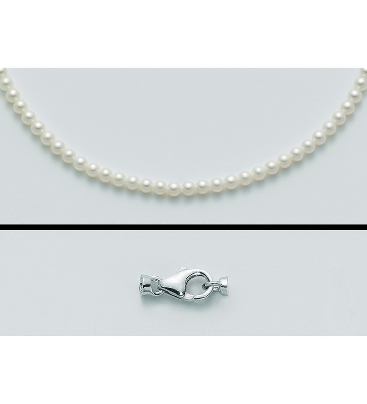 Girocollo MILUNA di perle e oro bianco 18kt PCL4195