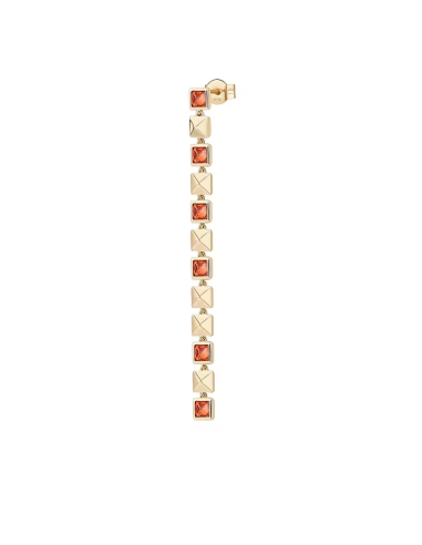 Mono Orecchino ROSATO Cubica in argento 925 - RZCU82 Gold only 58,8...